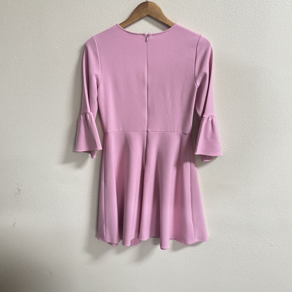 Shoshanna Dara Pink Bell Sleeve Fit & Flare Dress Size 6 - Picture 3 of 4